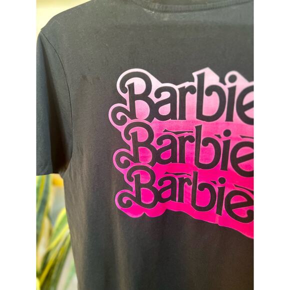 Primark Men's Black Barbie Logo Tshirt - Picture 5 of 8